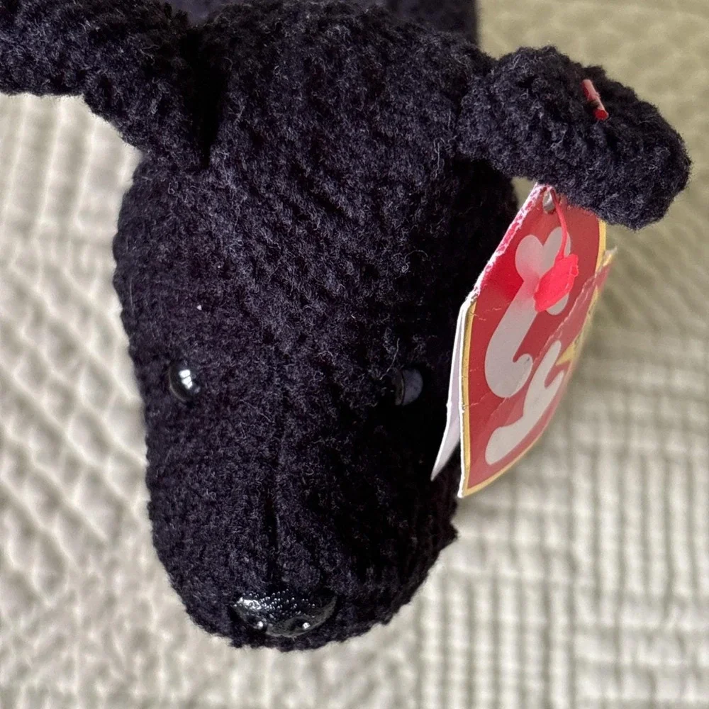 Vtg TY Beanie Baby Scottie The Terrier Black Dog 1996 PVC Pellets 4102 NWT